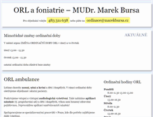Tablet Screenshot of marekbursa.cz